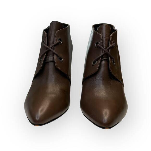 Clarks Women's Kelbrook Azizi Lace-Up Leather Ankle Boot 9M Taupe brown Leather - Picture 11 of 12